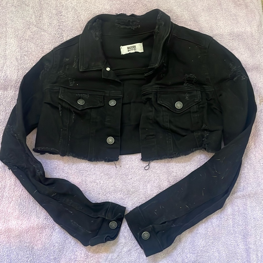 Medium Black Madden NYC half jacket